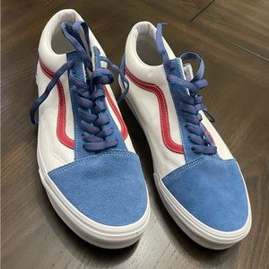 Vans Mens Off The Wall 508731 Blue Casual Shoes Sneakers Size 12